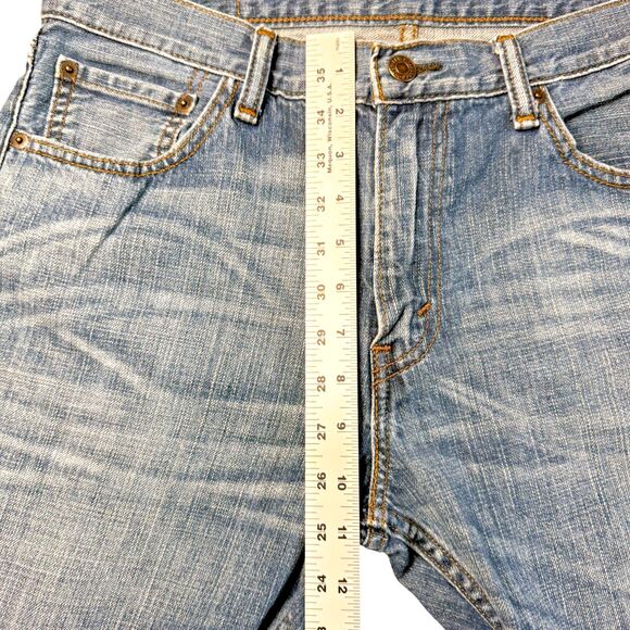 Levis 527 Slim Fit Bootcut Jeans Mens 33x32 Cotton Med Wash Blue Denim Western - Picture 7 of 12